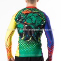 street fighter brasil custom made design polyester spandex neoprene rash guard